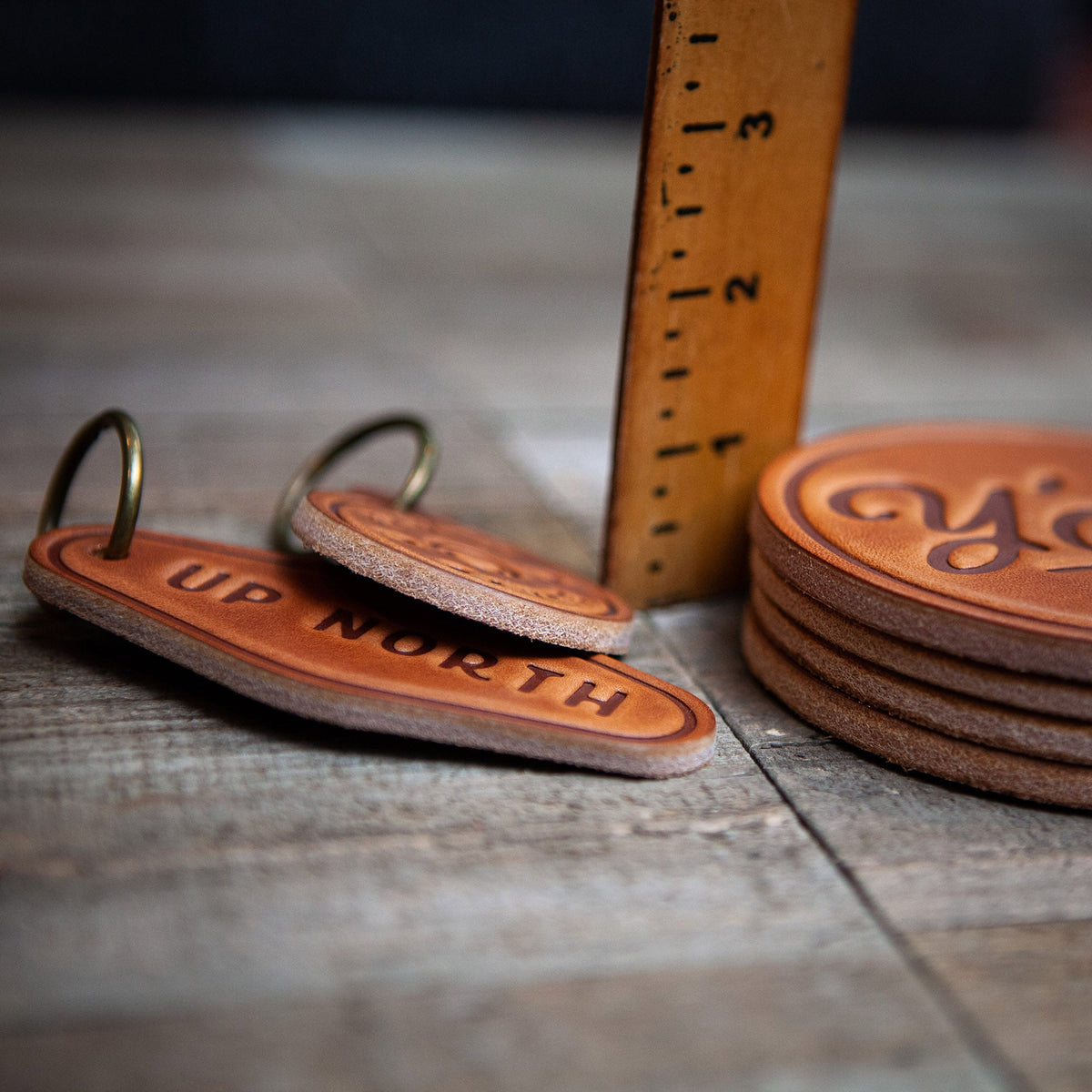 Strong Coffee Leather Coaster