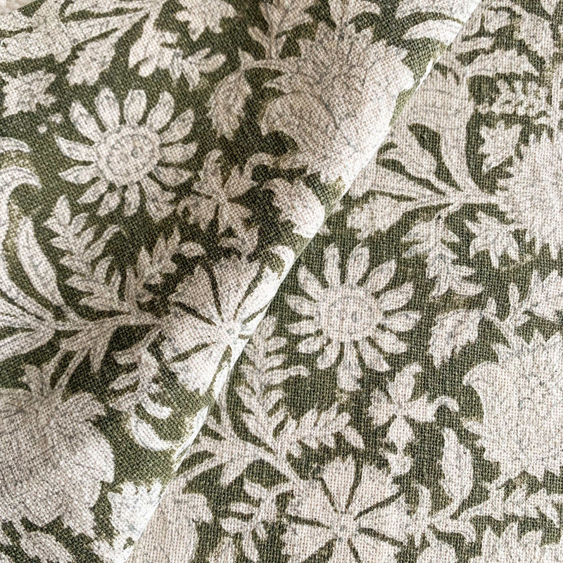 Jardim Floral Block Printed Pillow Cover