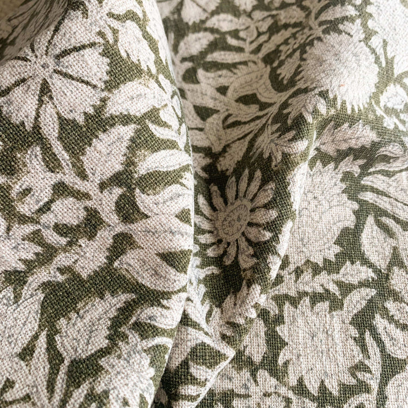 Jardim Floral Block Printed Pillow Cover