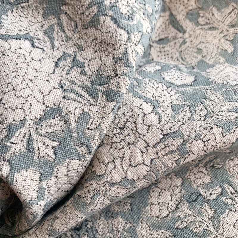 Chloe Floral Block Printed Lumbar Pillow Cover