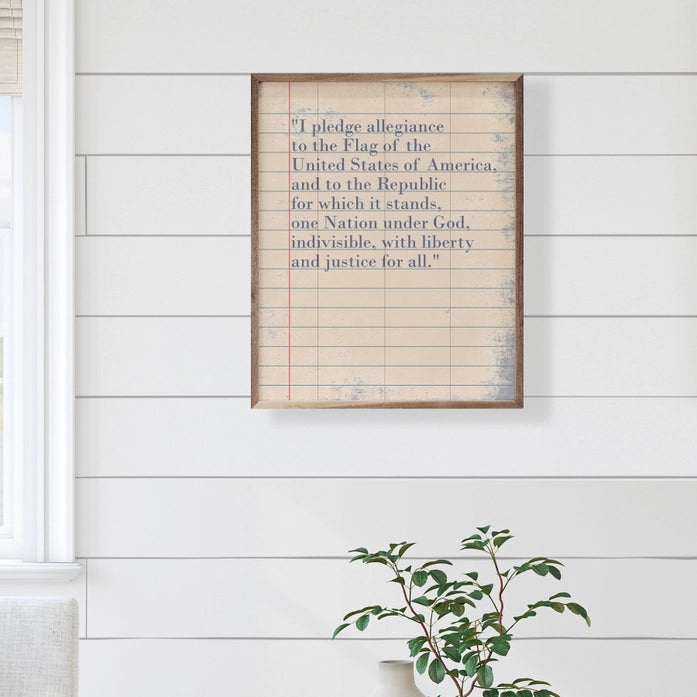 I Pledge Allegiance On Paper