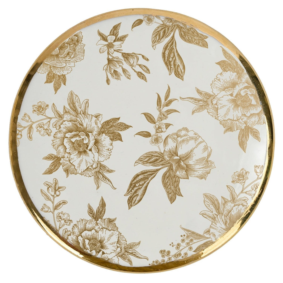 Gold Delft Trinket Box
