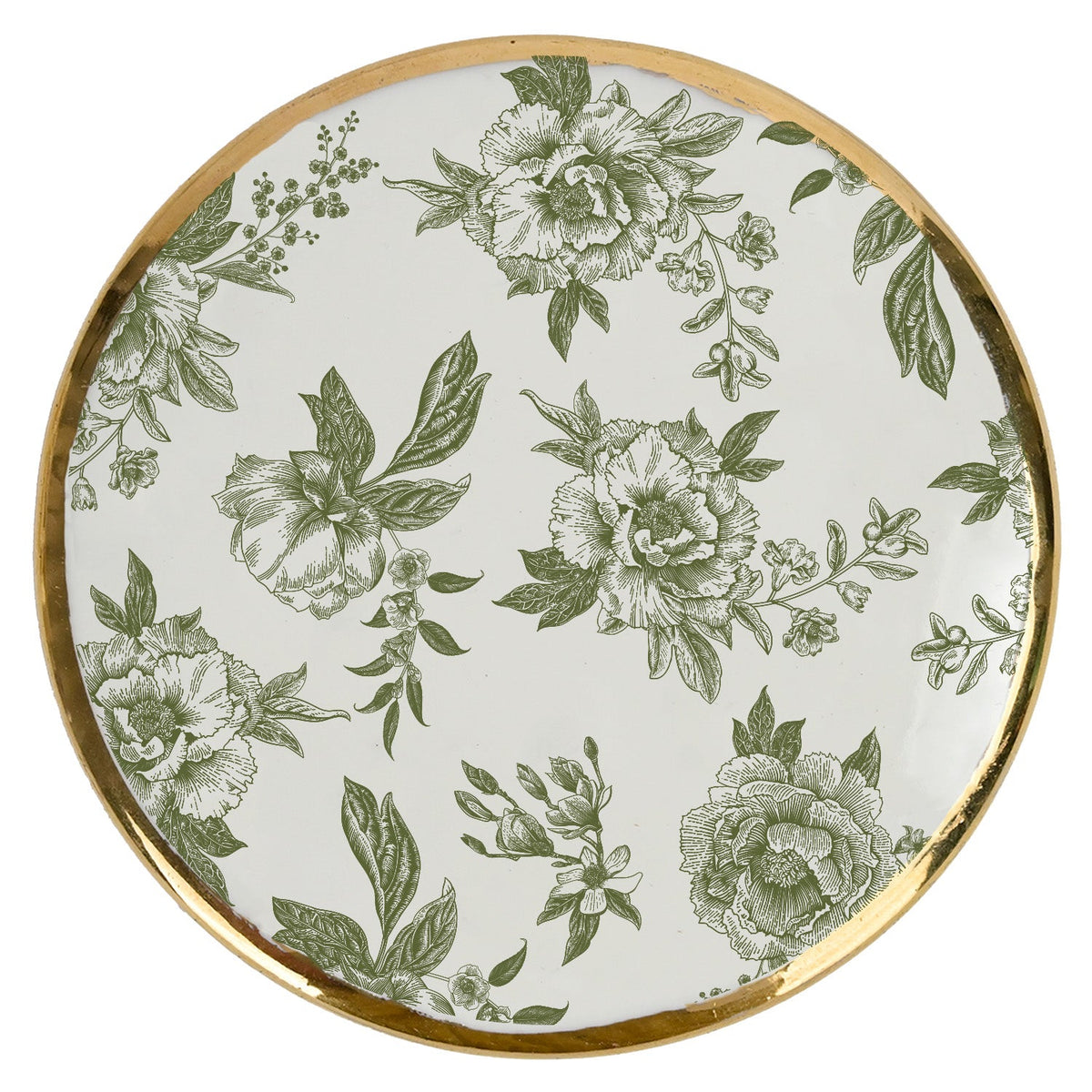 Green Delft Trinket Box