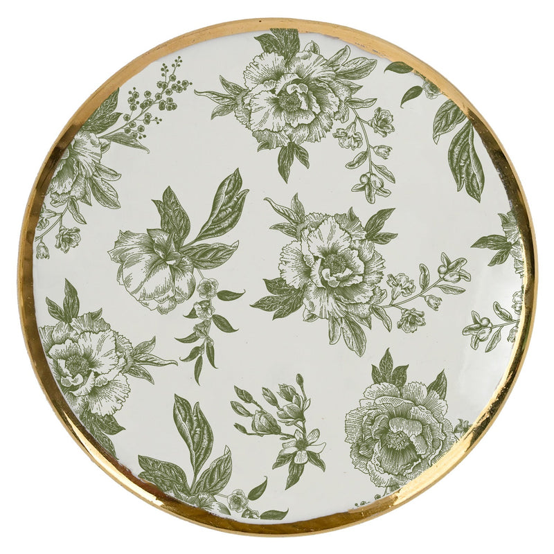 Green Delft Trinket Box
