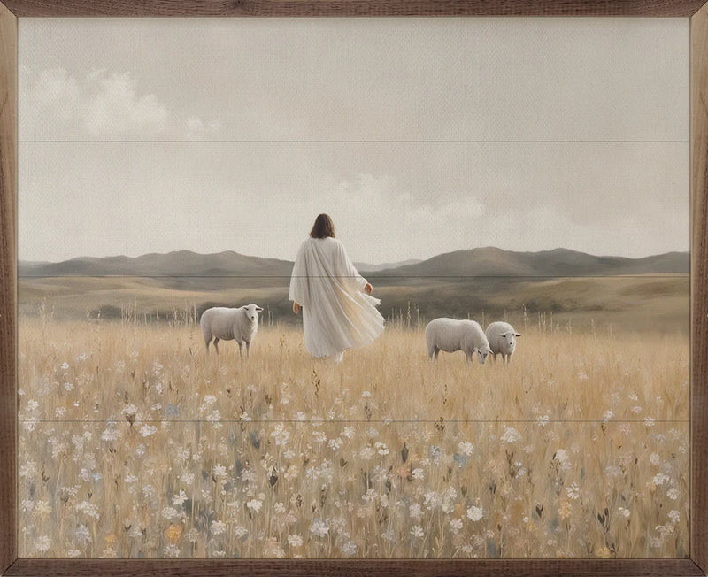 Jesus In The Spring Wall Art
