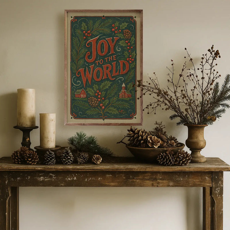 Joy To the World Vintage Postcard