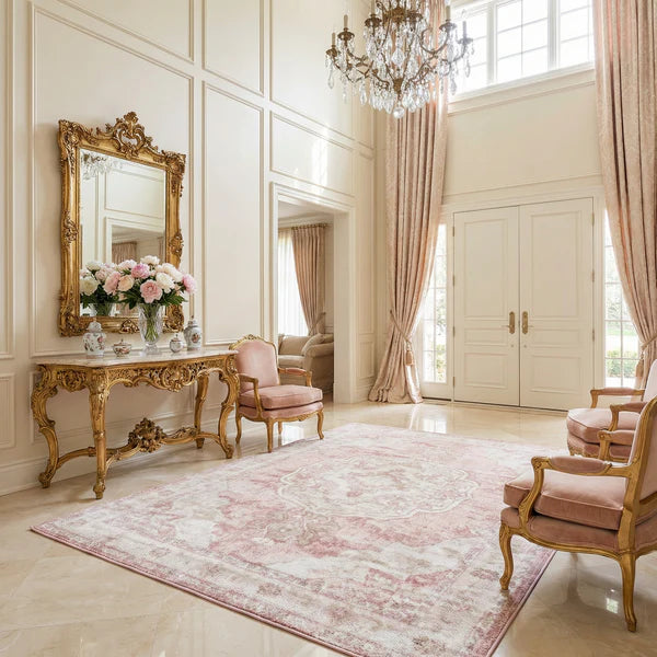 Kandos Blush & Light Pink Area Rug