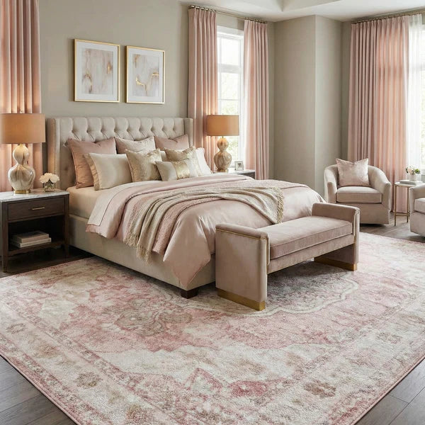Kandos Blush & Light Pink Area Rug