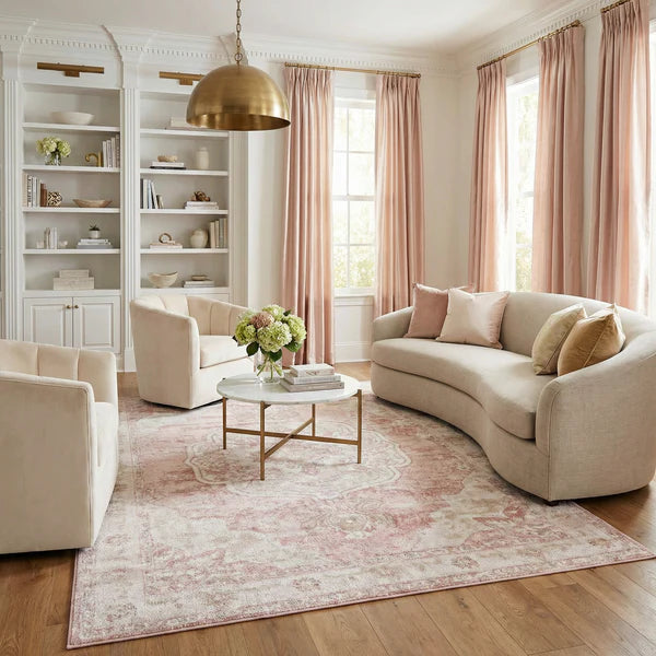 Kandos Blush & Light Pink Area Rug