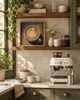 Latte Art Farmhouse Coffee Bar Wall Art