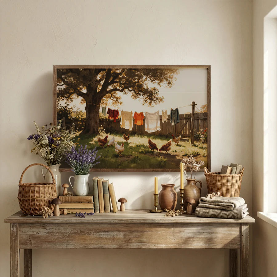 rustic farmhouse chicken decor
