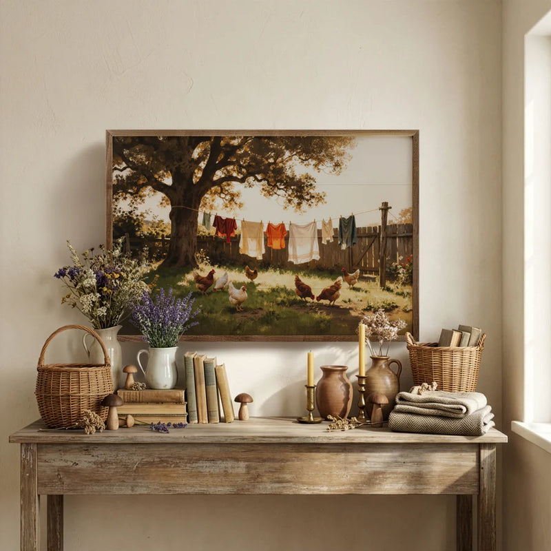 rustic farmhouse chicken decor
