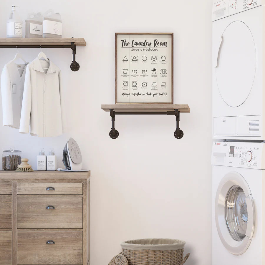 Laundry Room Procedures Wall Art