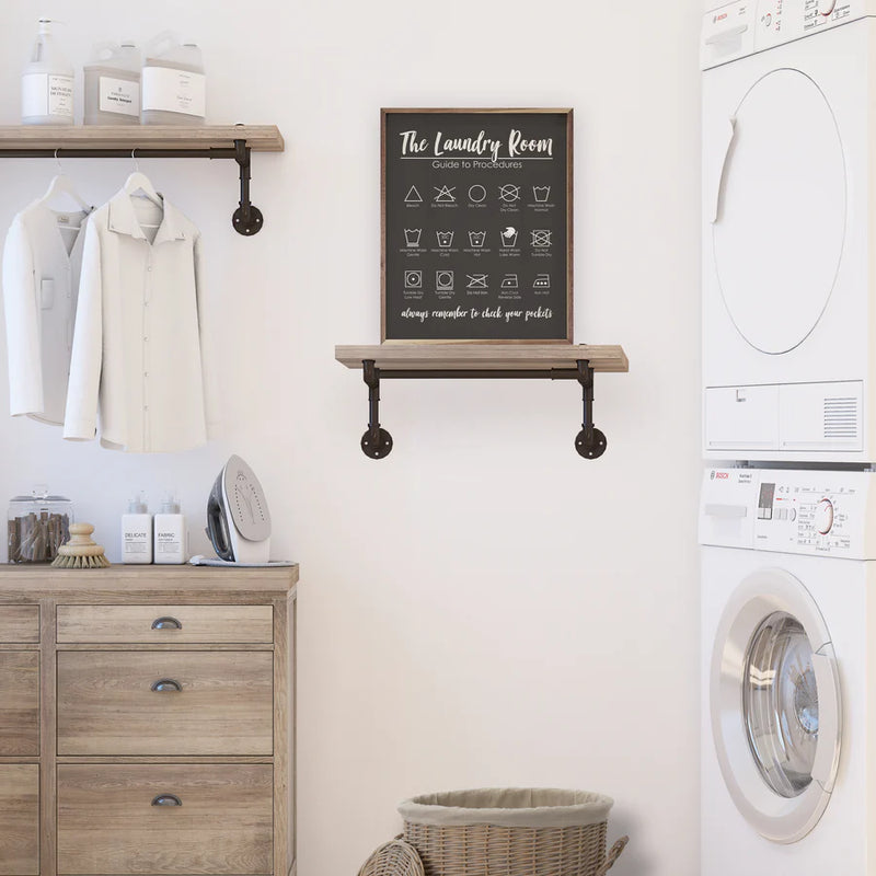 Laundry Room Procedures Wall Art