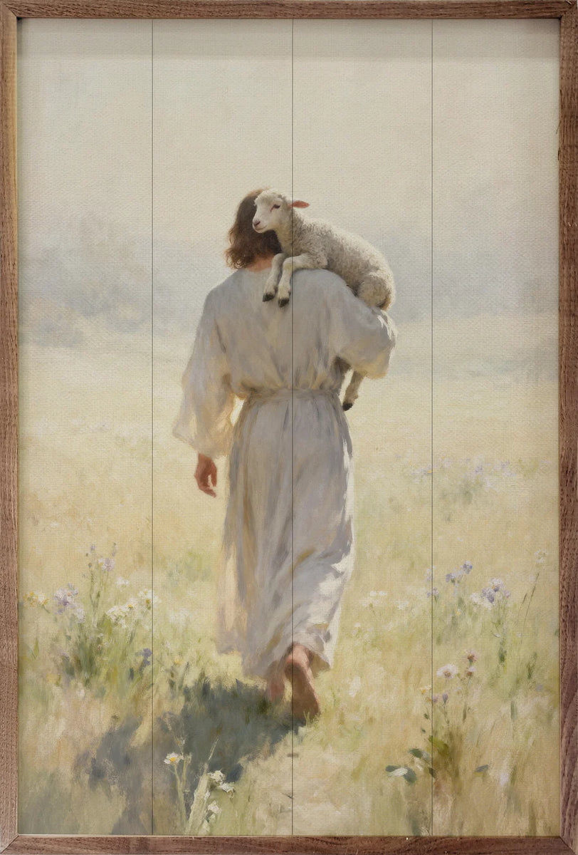 Let Me Carry You Jesus And Lamb