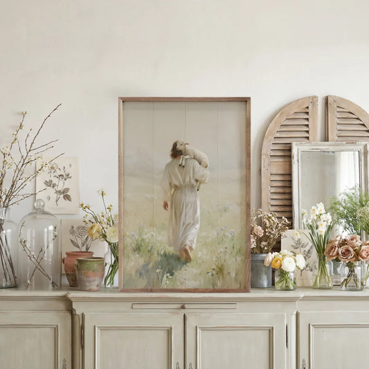 Let Me Carry You Jesus And Lamb