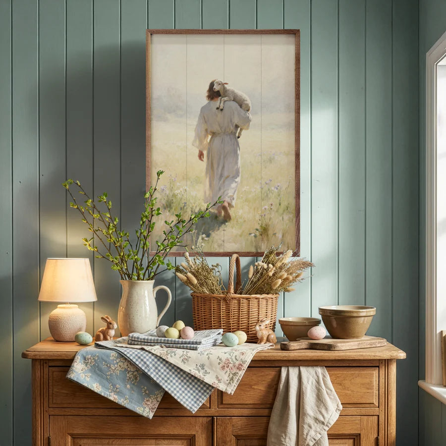 Let Me Carry You Jesus And Lamb