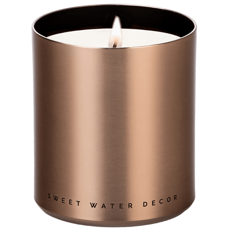 Hello Fall Soy Candle - Bronze Metal Aluminum Jar