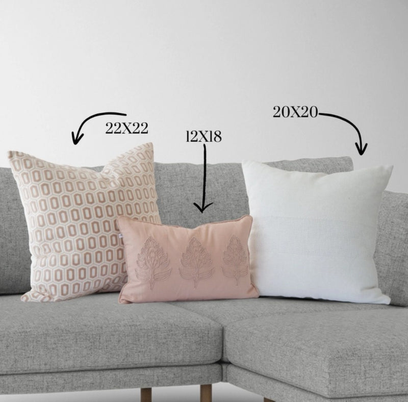 Odette Hex Pillow in Rose