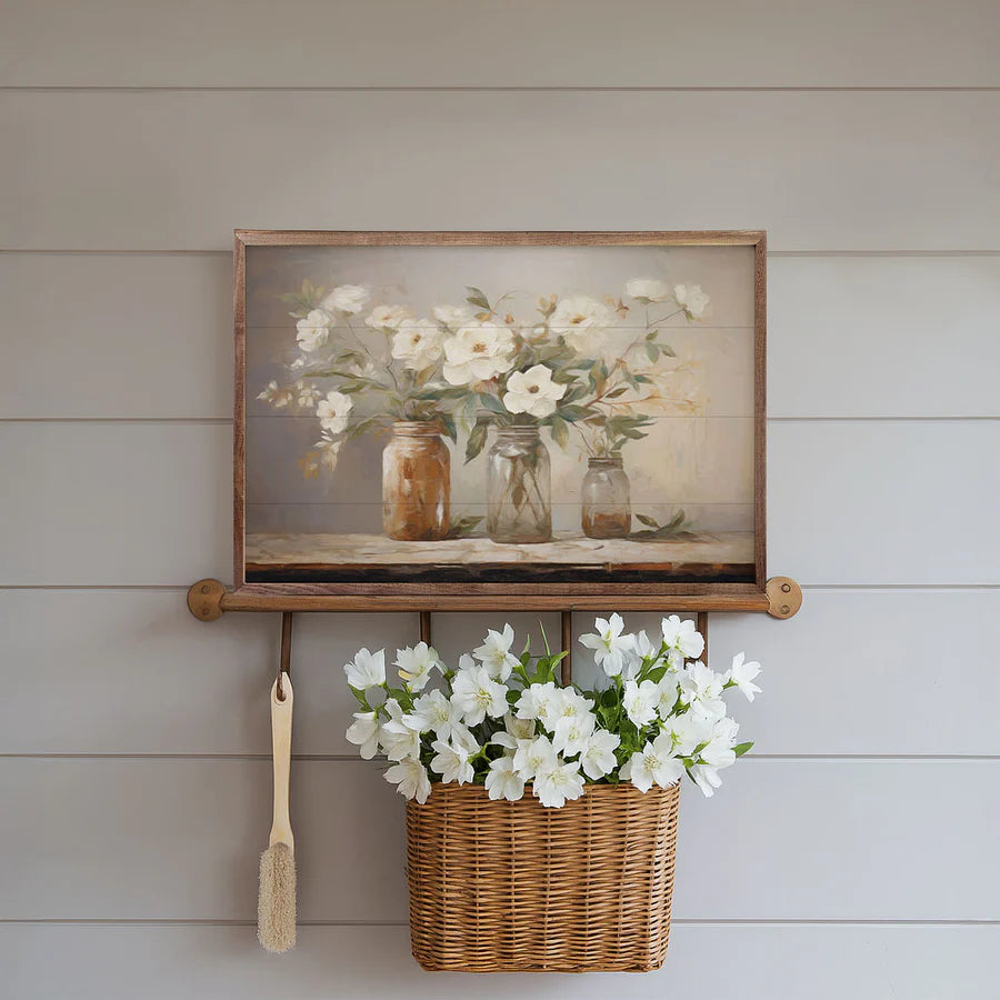 Mason Jar Bouquet Wall Art