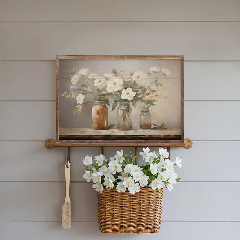 Mason Jar Bouquet Wall Art