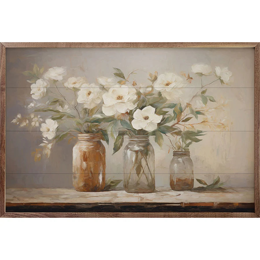 Mason Jar Bouquet Wall Art