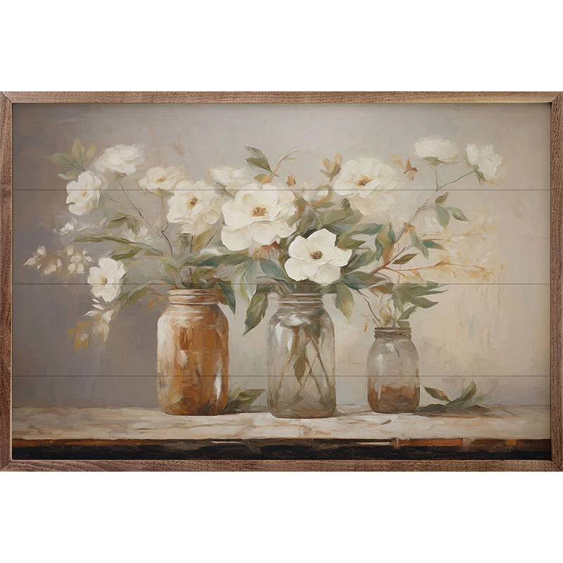 Mason Jar Bouquet Wall Art