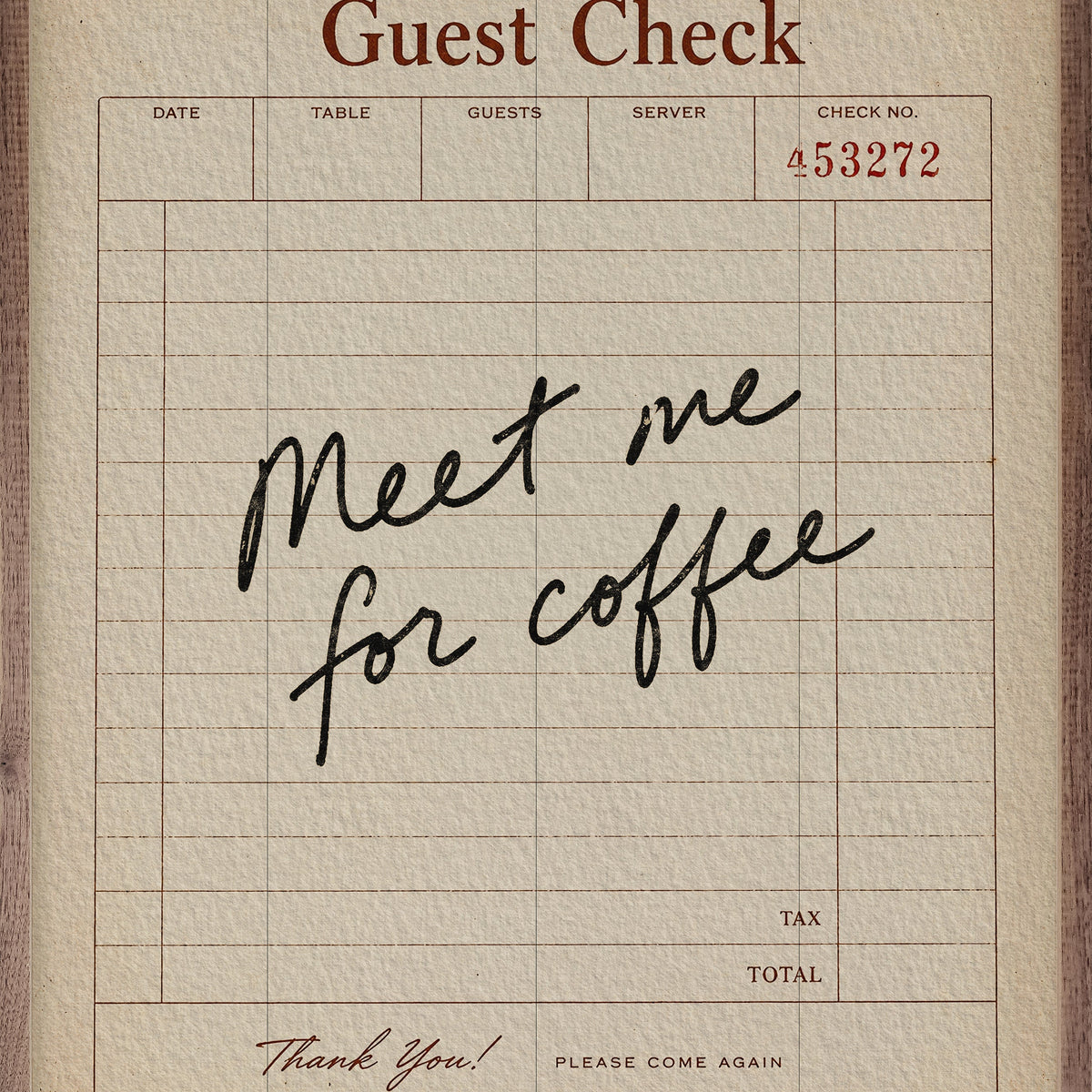 Meet Me For Coffee | Coffee Bar Wall Art