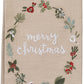 Merry Christmas Embroidered Kitchen Towel