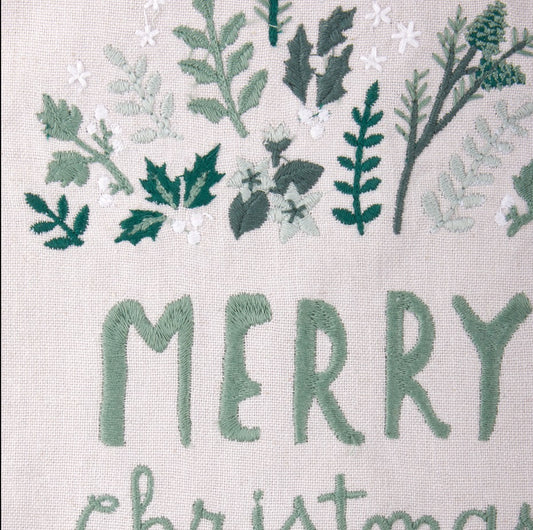 Merry Christmas Greens Kitchen Towel