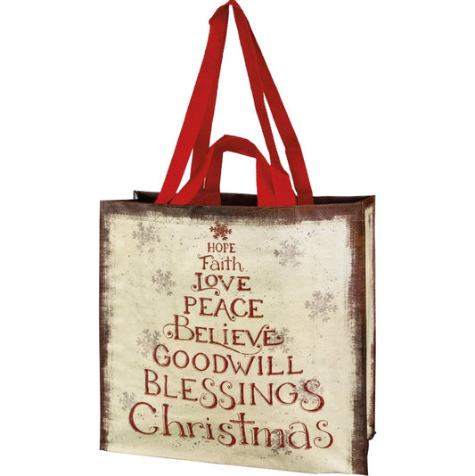 Merry Christmas Memories Market Tote