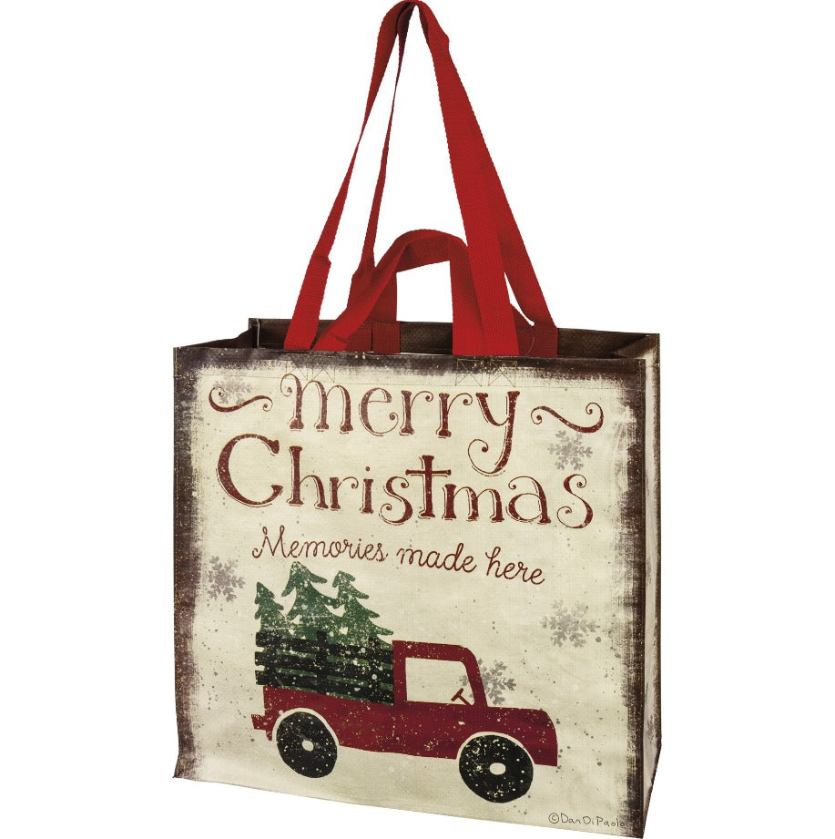 Merry Christmas Memories Market Tote