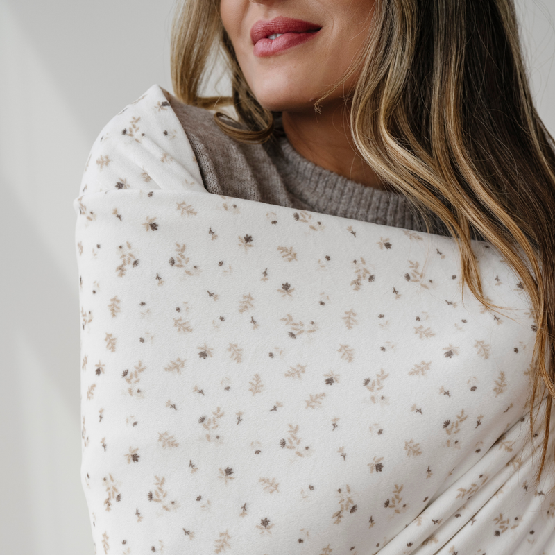 Minky Stretch Throw Blanket