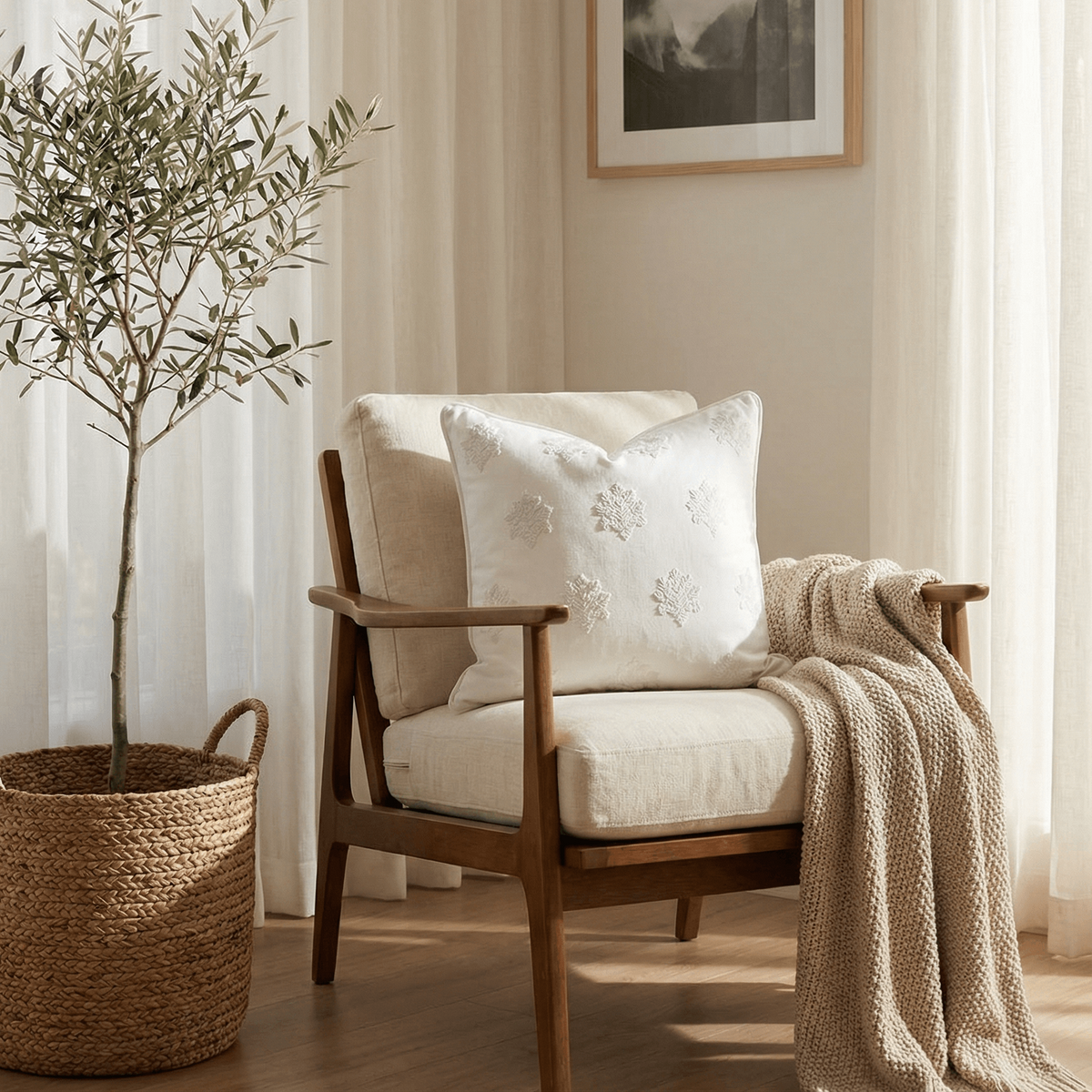 Arden Embroidered Pillow Cover