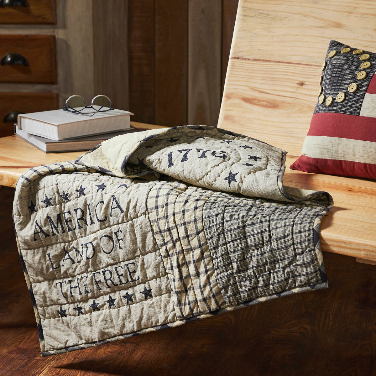 My Country Quilted Lap Throw