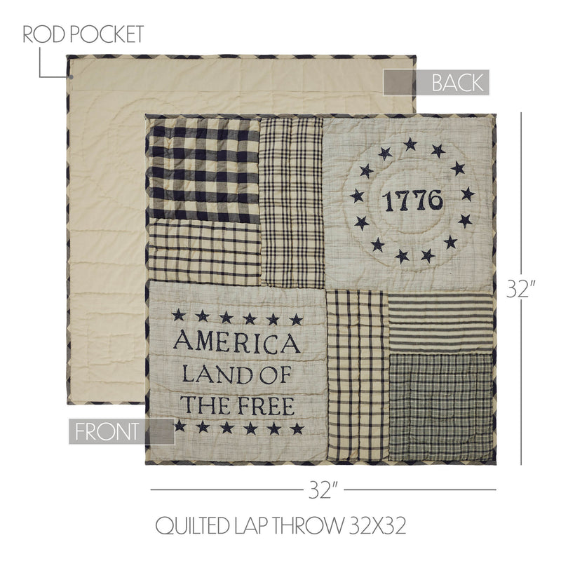My Country Quilted Lap Throw