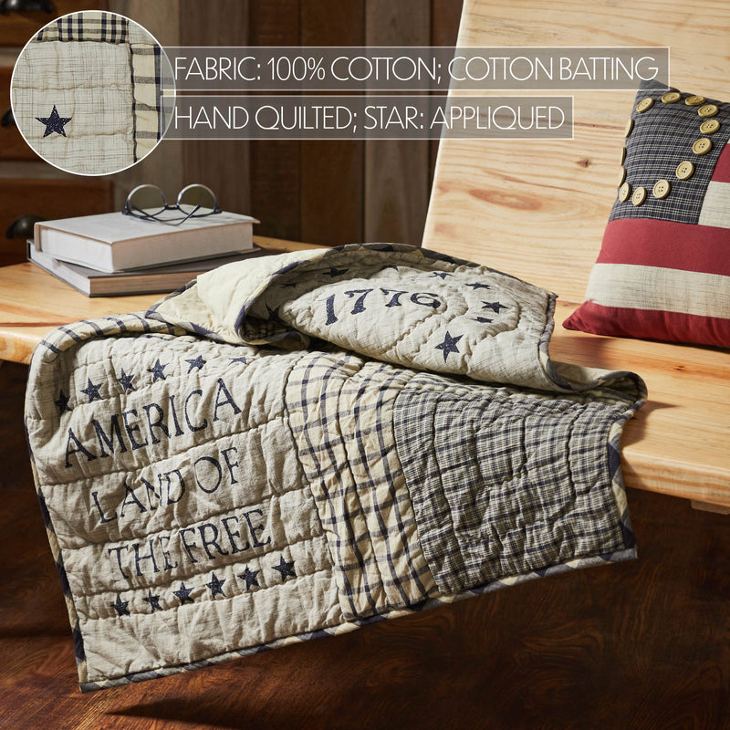 My Country Quilted Lap Throw