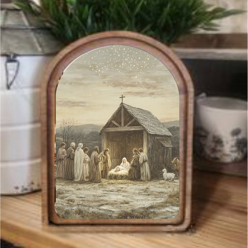 Nativity Scene Framed Art   | Restocking Late November