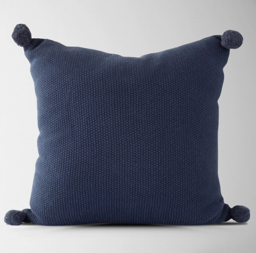 Modern Coastal Blue Pillow Covers | Set of 3