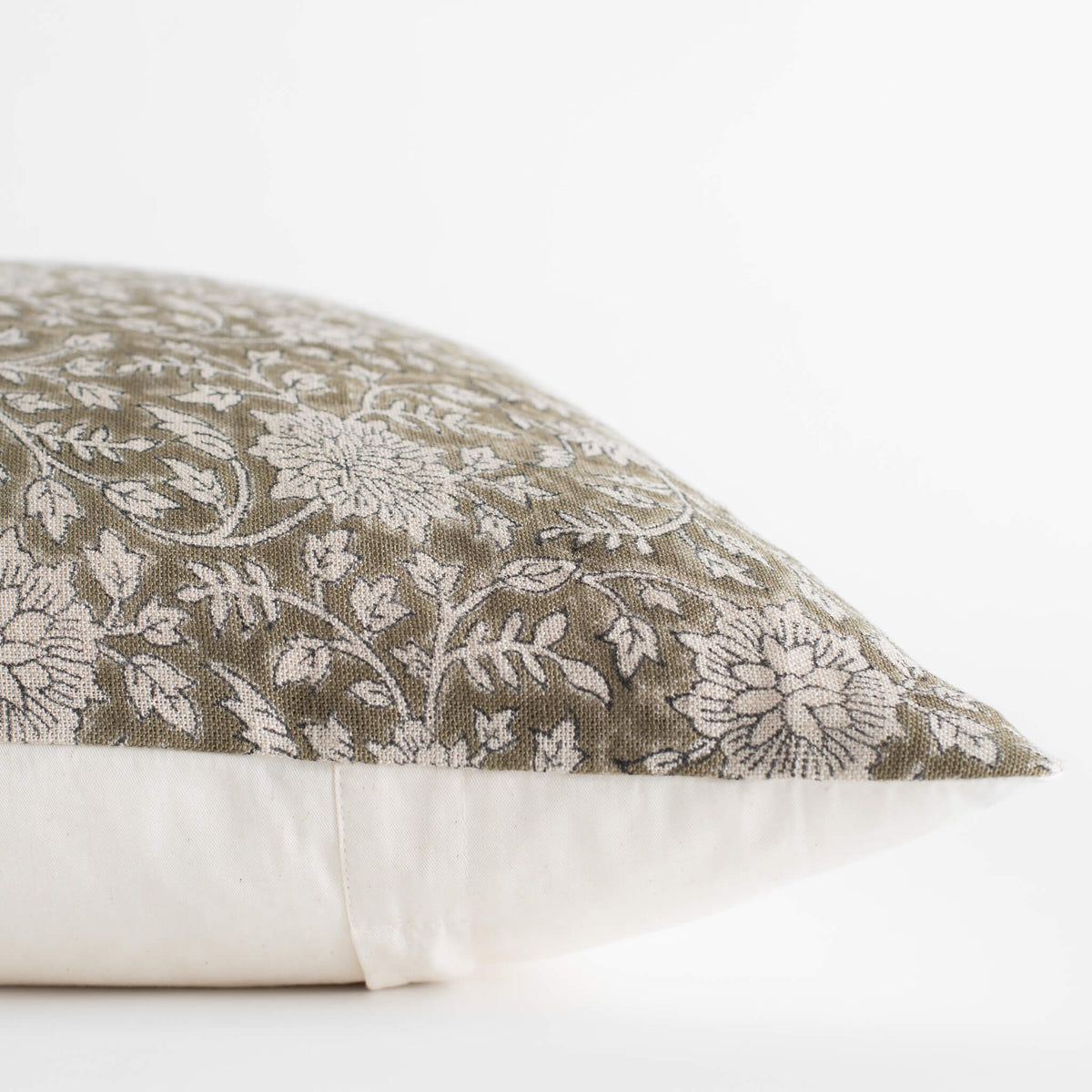 Leila Floral Block Printed Pillow Cover