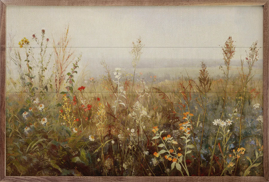 meadow floral farmhouse wall art
