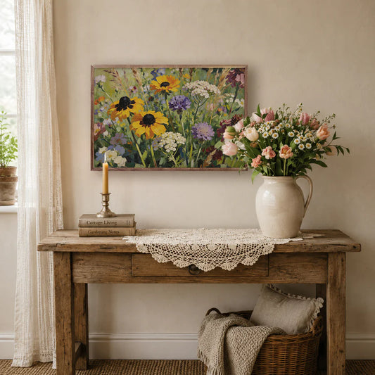vintage inspired floral cottage decor