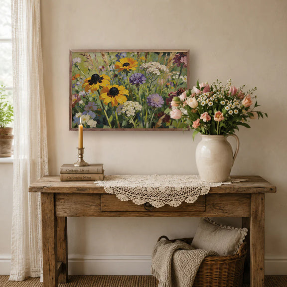 vintage inspired floral cottage decor