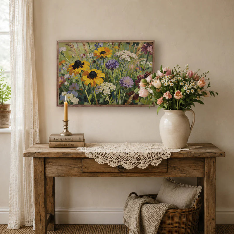 vintage inspired floral cottage decor