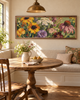 Painterly Wildflower Border Row Wall Art
