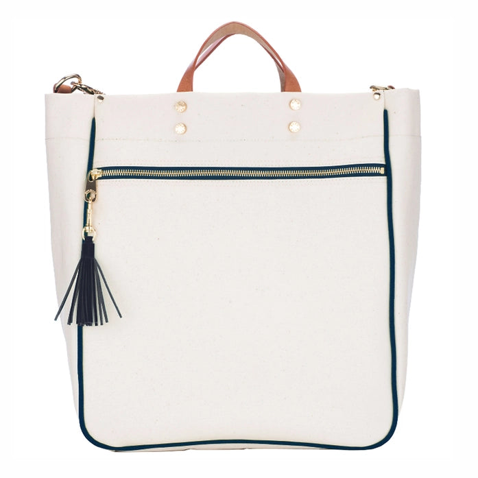 Parker Nylon Tote with Leather Accents