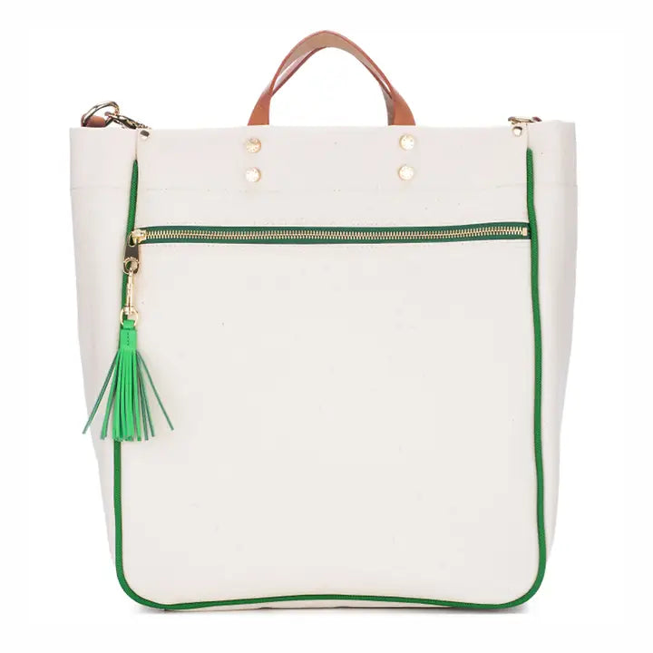 Parker Nylon Tote with Leather Accents