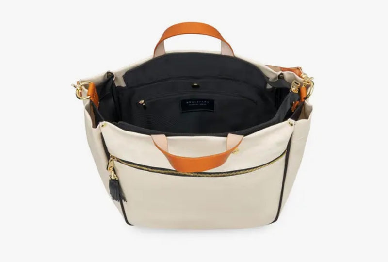 Parker Nylon Tote with Leather Accents