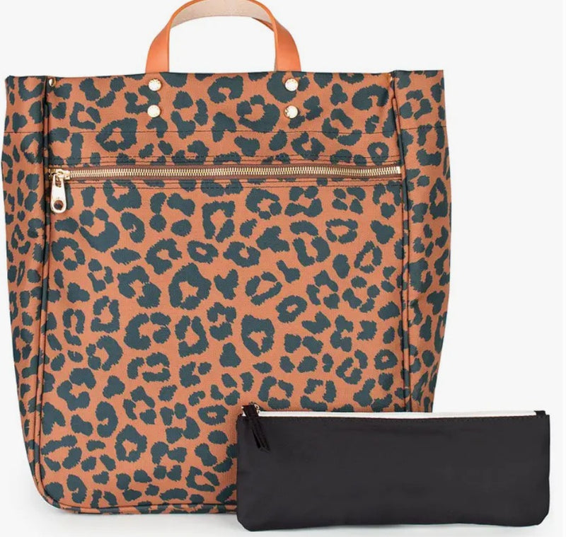 Parker Nylon Tote with Leather Accents