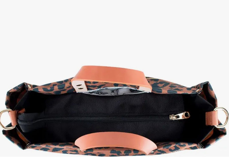 Parker Nylon Tote with Leather Accents